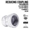 B & K STZ Industries 3/4 in. FIP each X 1/2 in. D FIP Galvanized Malleable Iron Reducing Coupling 311UPRC-3412 - alternate 2